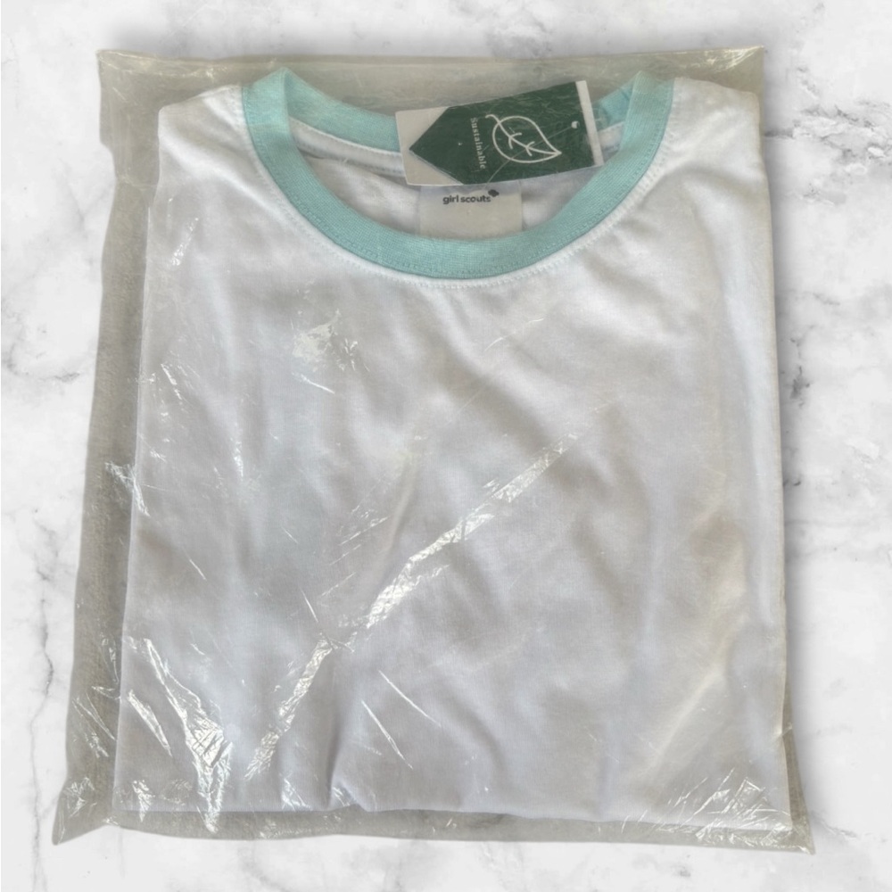 NEW Girl Scout Ringer Tee